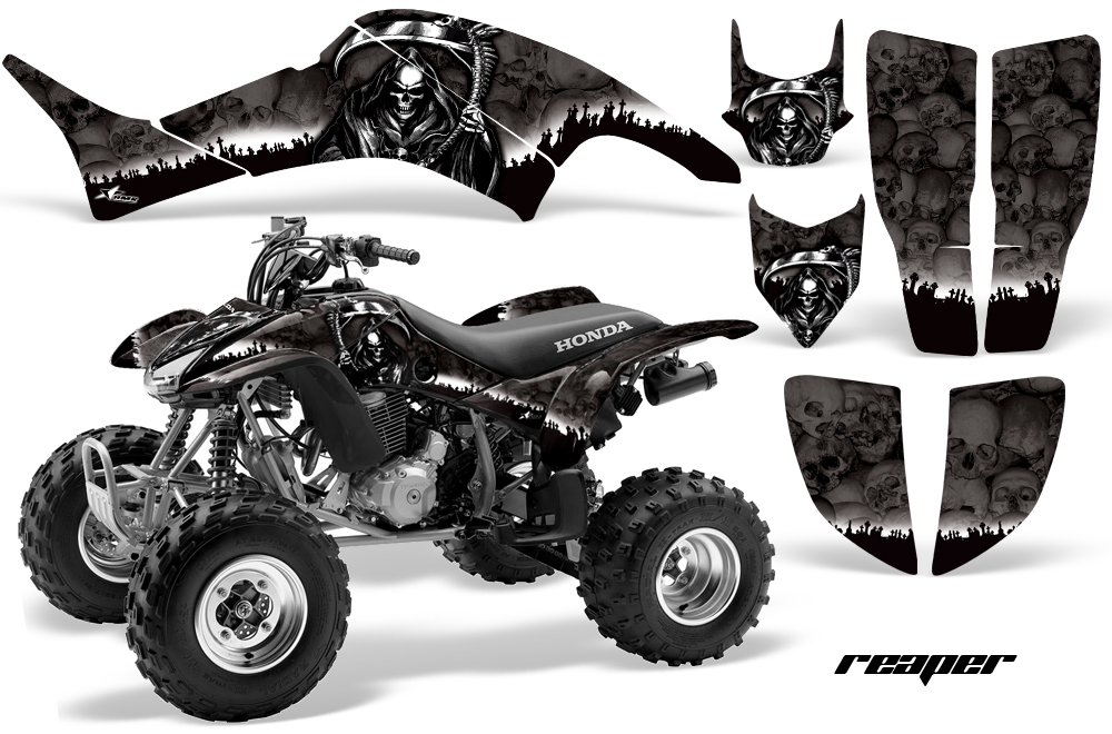 Honda TRX400EX Graphics Kit BLACK Reaper JPG